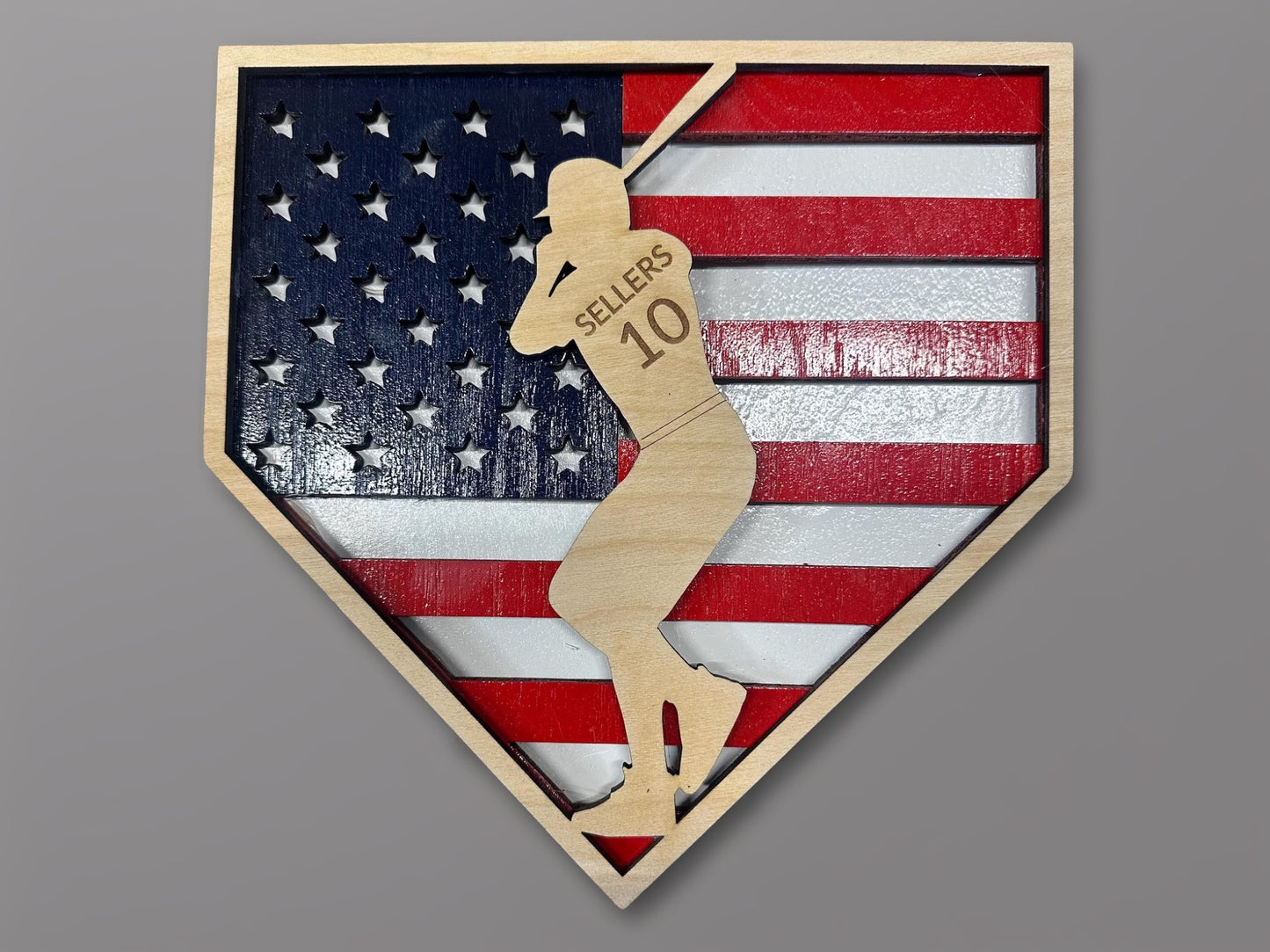Custom Baseball Flag Award
