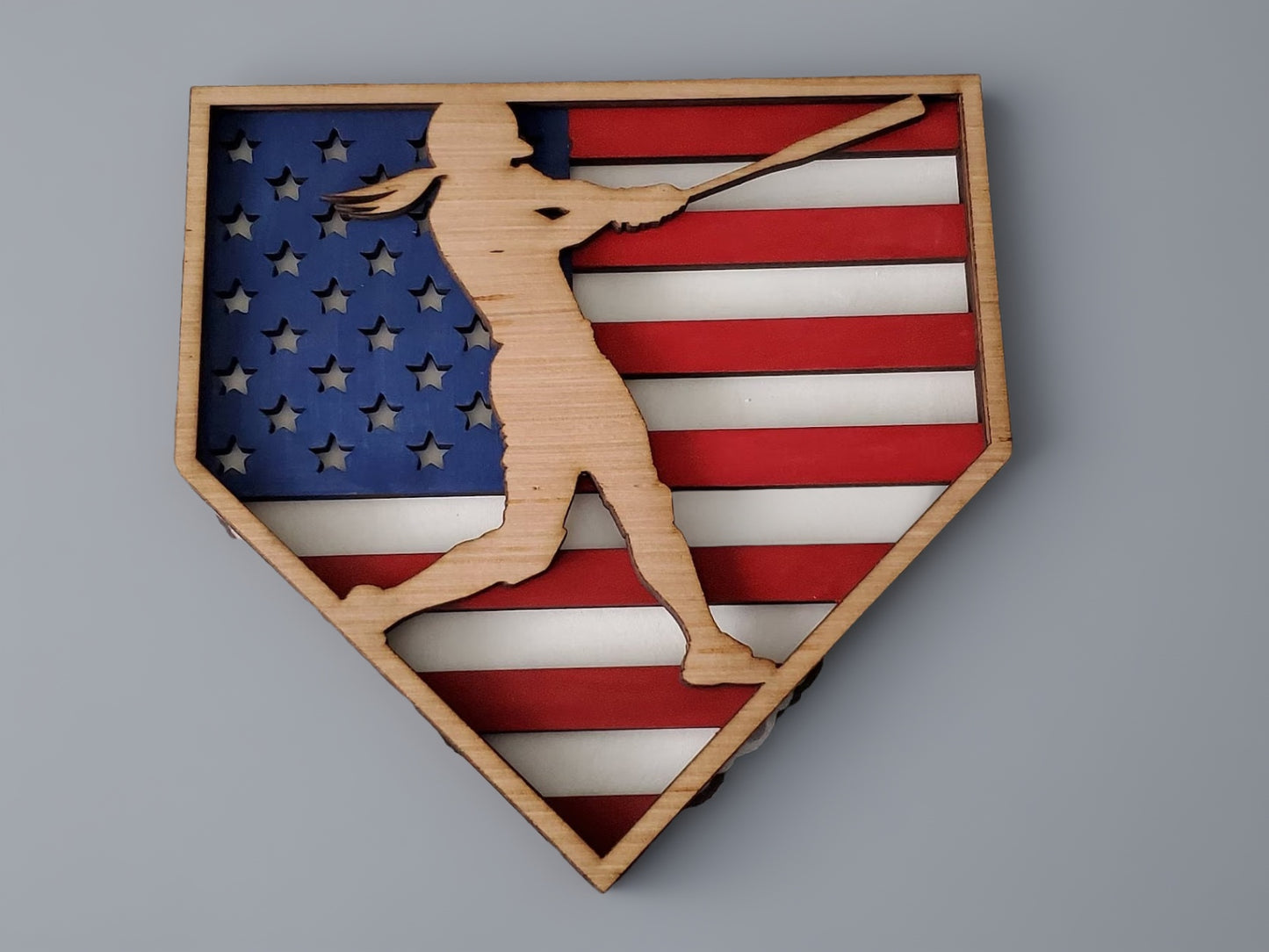 Custom Baseball Flag Award
