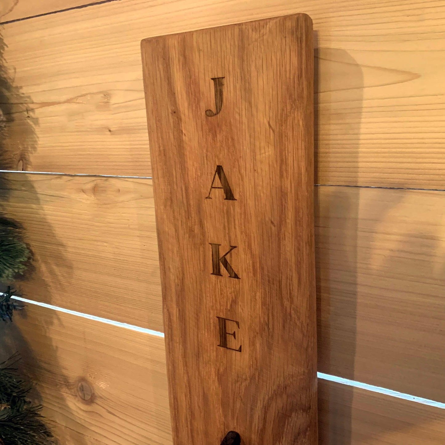 Custom Farmhouse Christmas Stocking Holder Wall Hanger