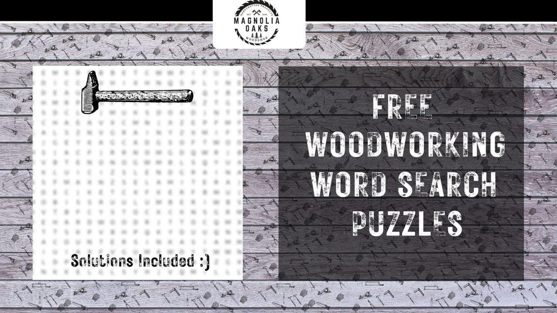 Free Woodworking Word Search Puzzles