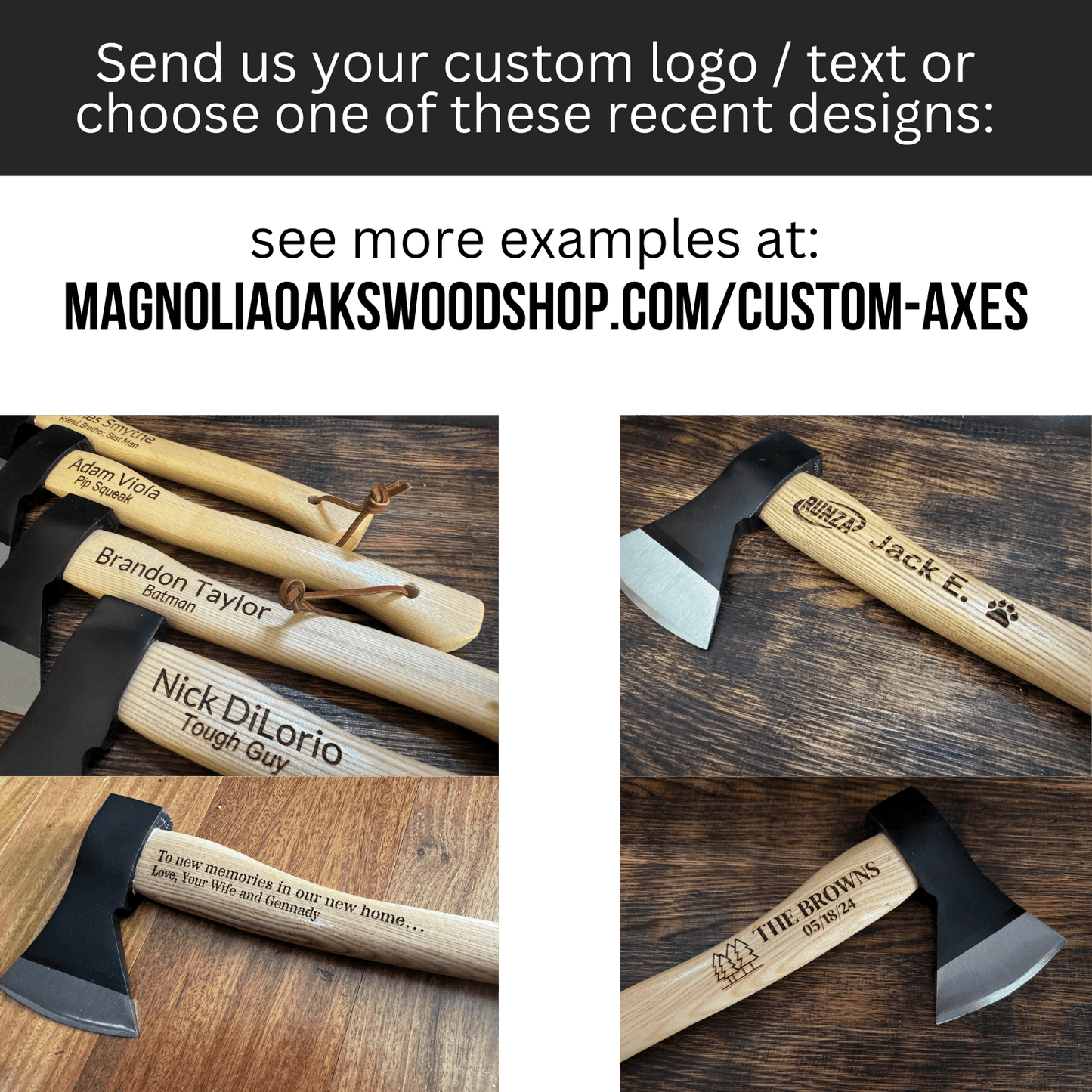 Personalized Viking Cross Axe with Custom Engraving