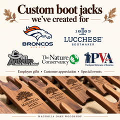 Personalized Walnut Boot Jack