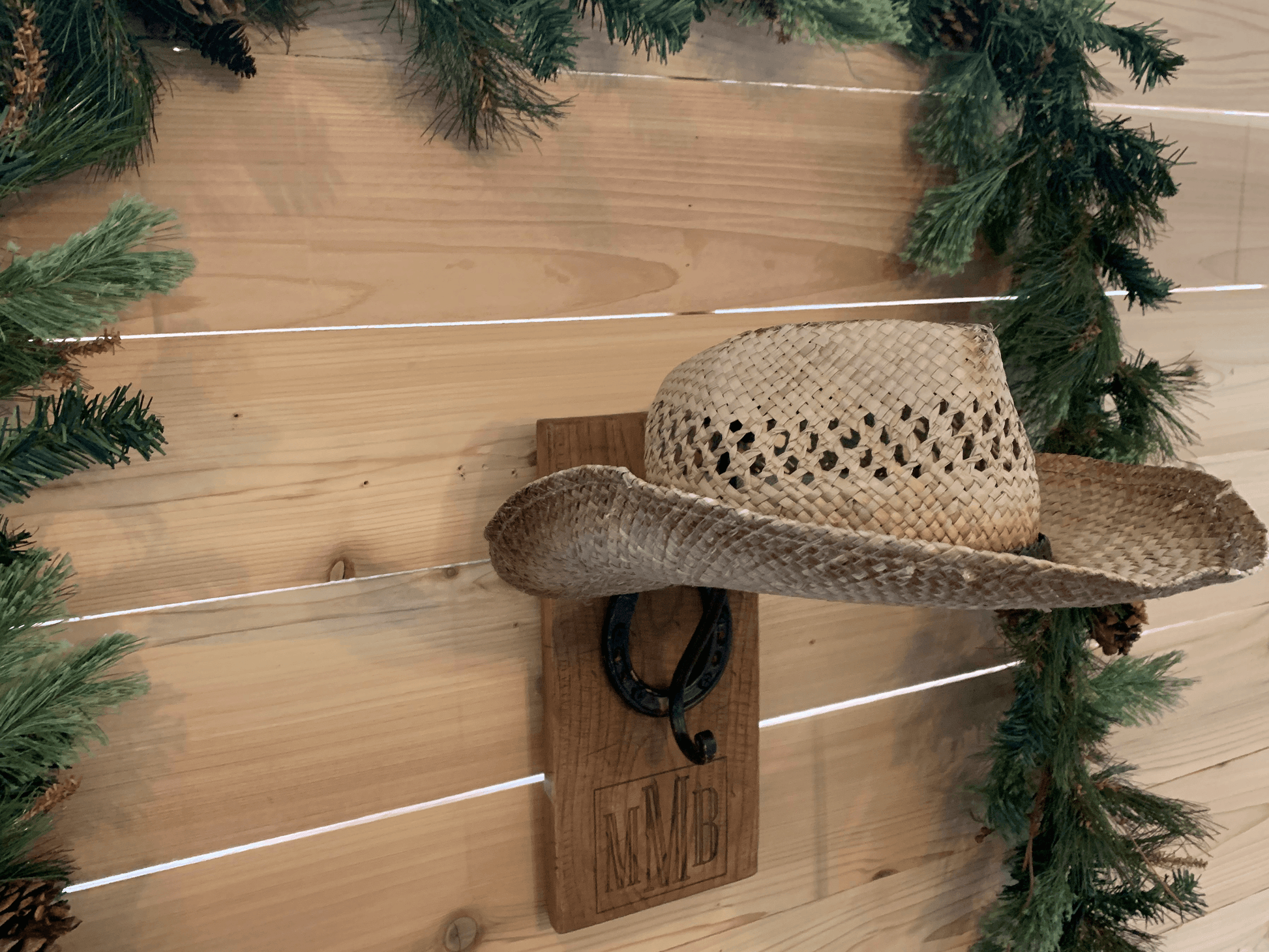 Cowboy hat wall discount rack