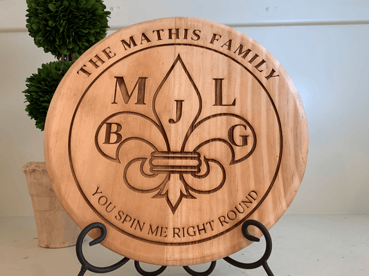 Custom Engraved Lazy Susan Turntable