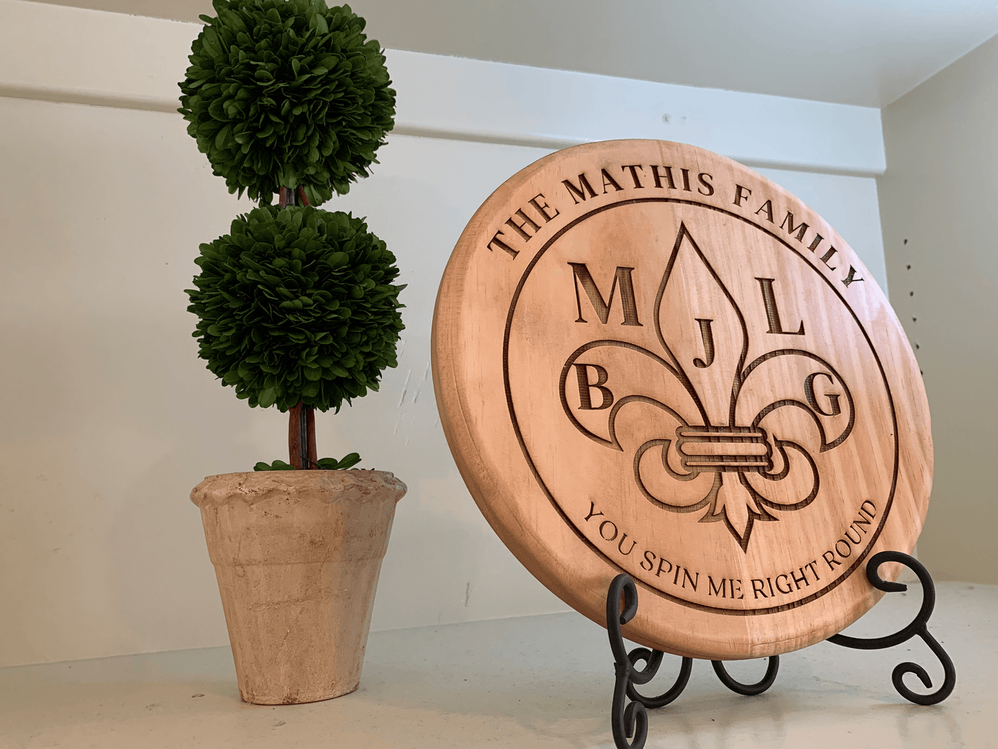 Custom Engraved Lazy Susan Turntable