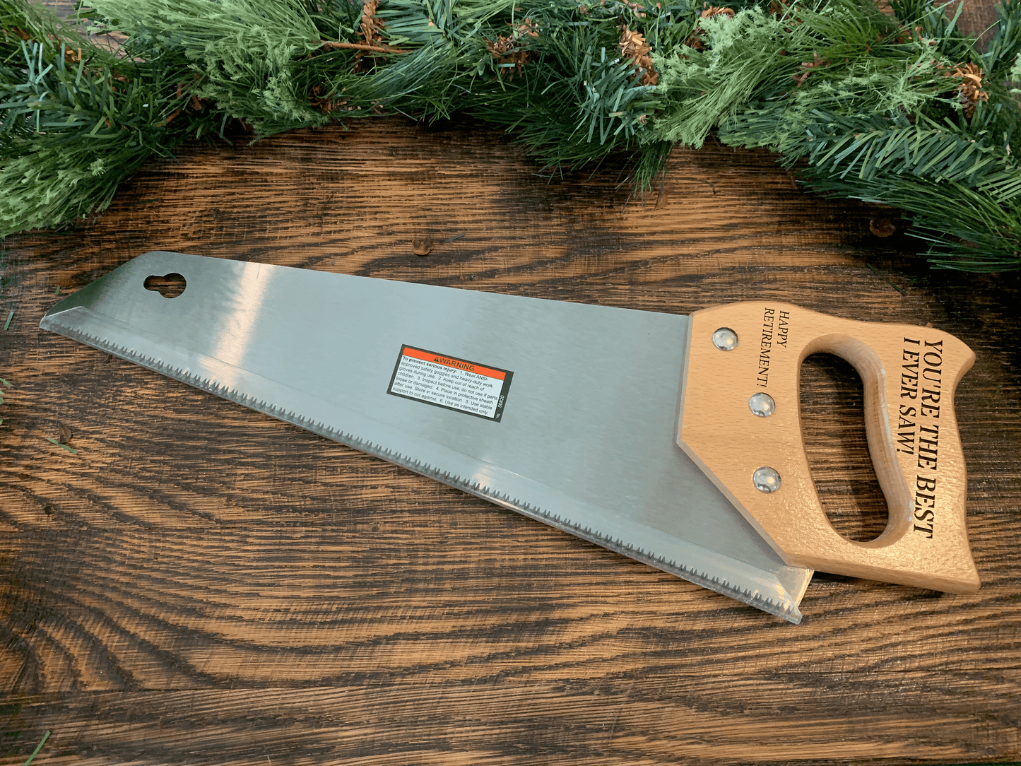 Custom Engraved Hand Saw