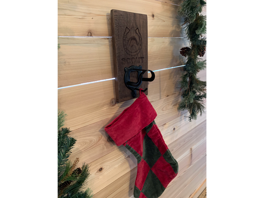 Personalized Horse Bridle Christmas Stocking Holder - 1 Hook