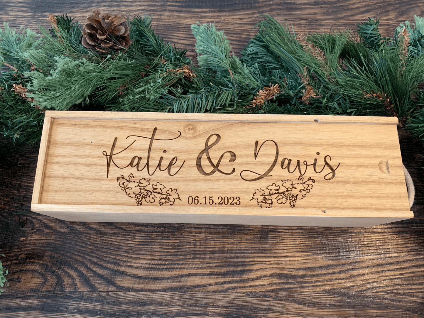 Personalized Wooden Wine Box