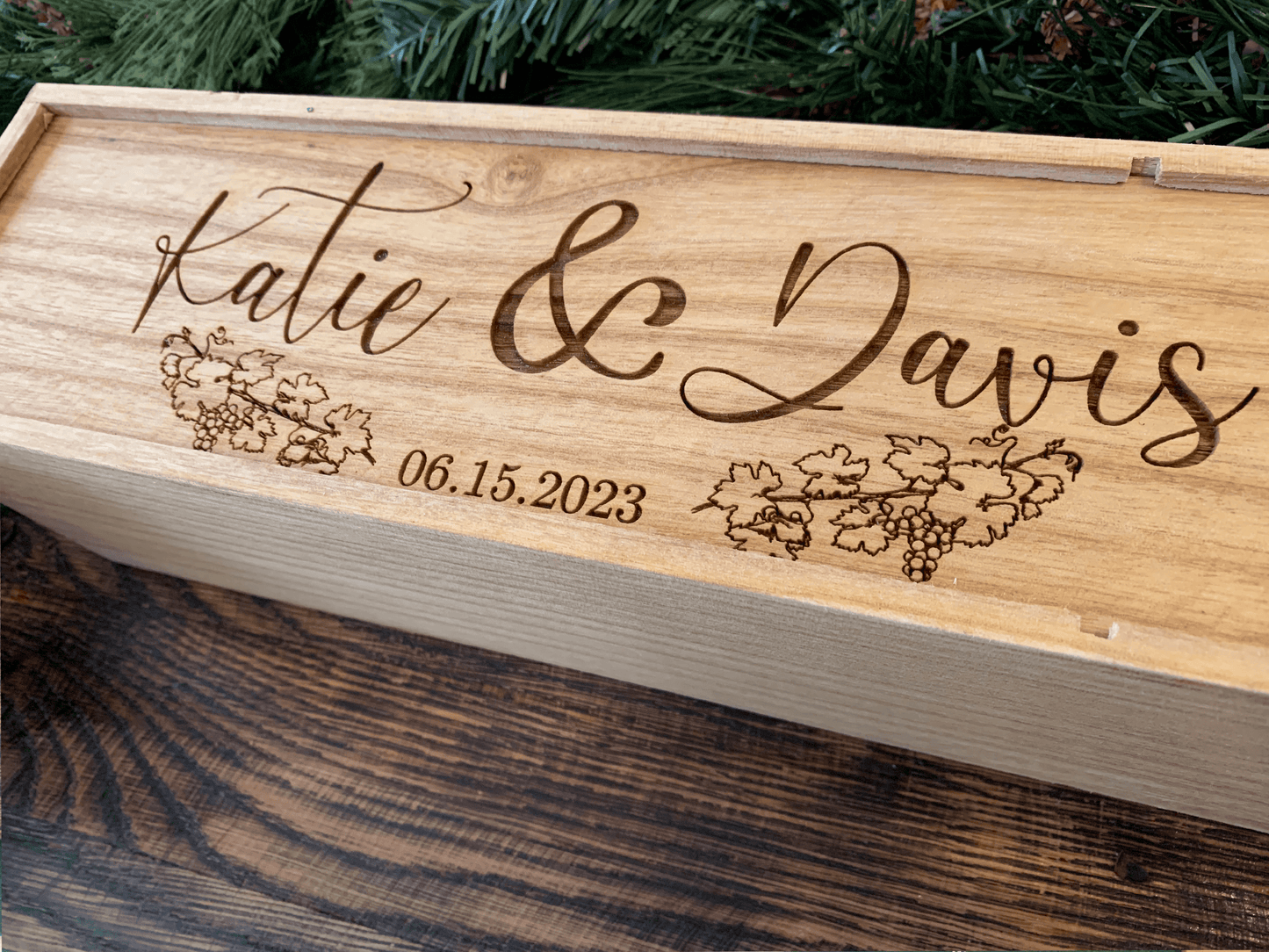 Personalized Wooden Wine Box