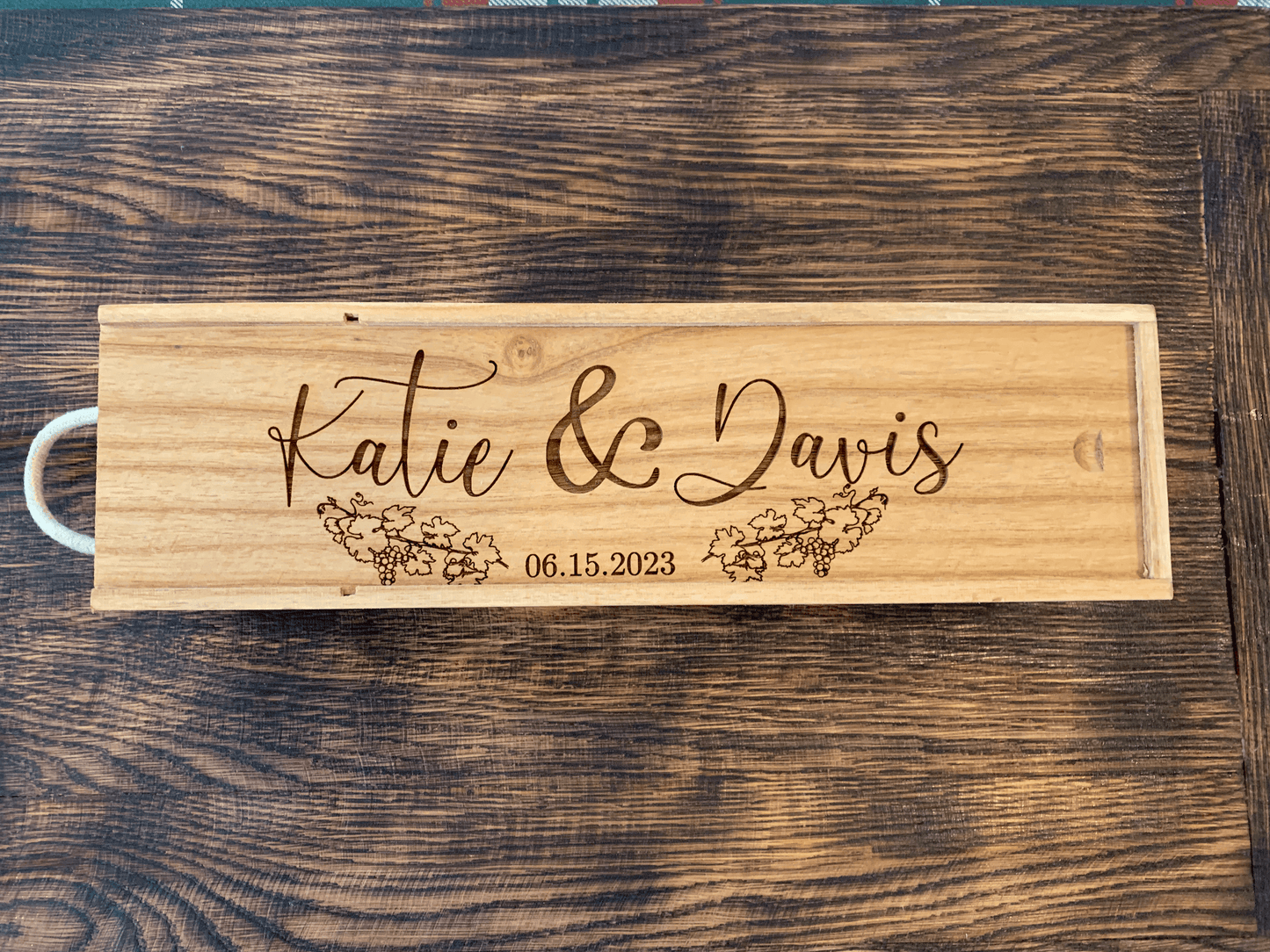 Personalized Wooden Wine Box