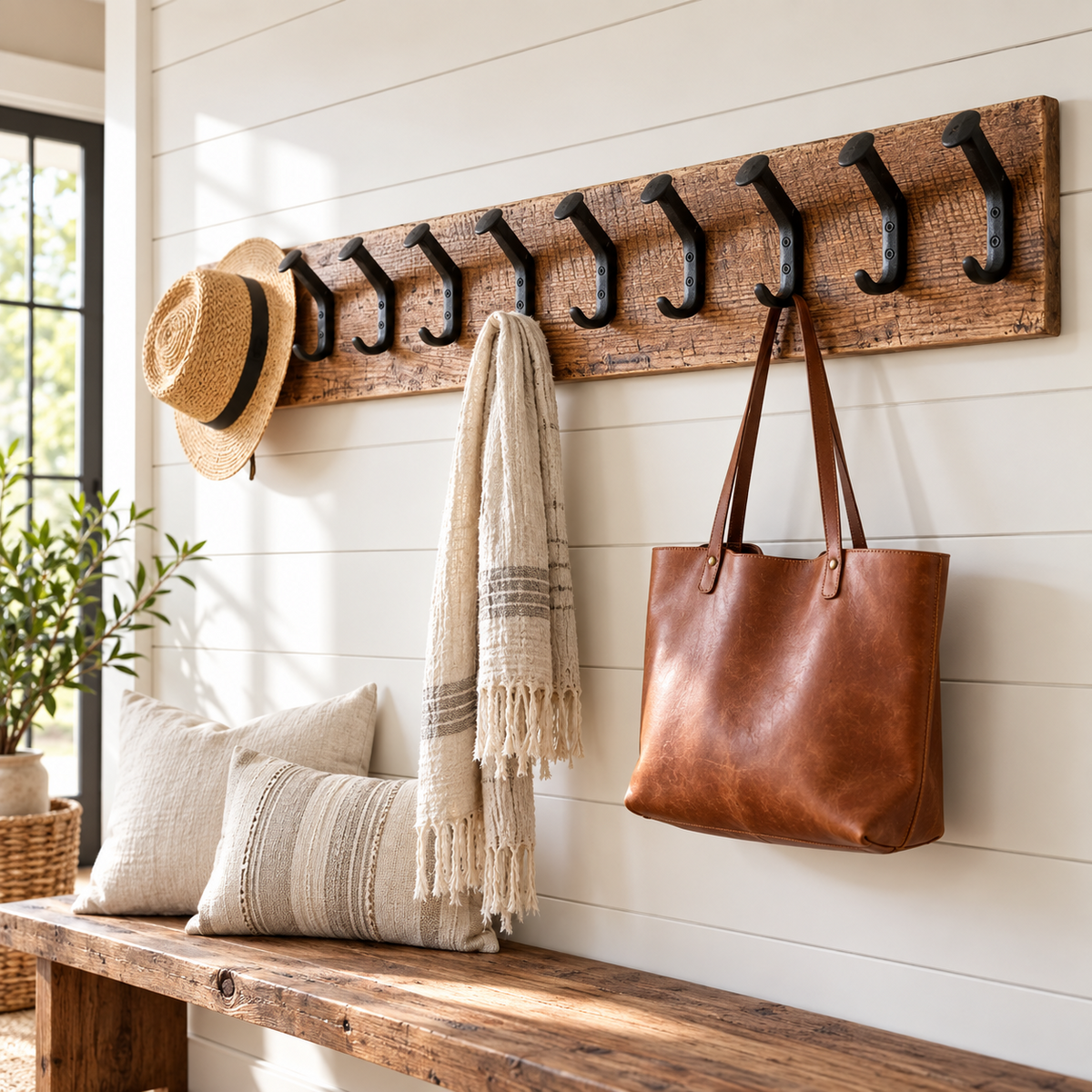 Reclaimed Wood Wall Racks