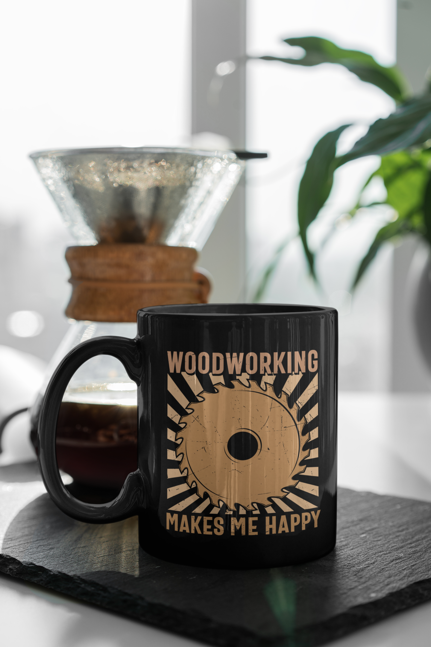 Woodworking Makes Me Happy Mug