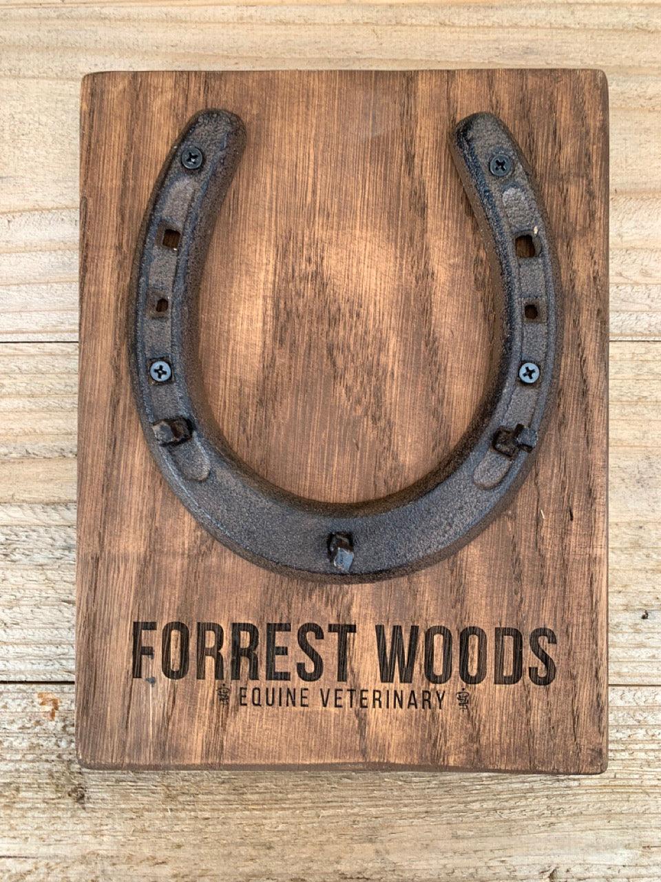 Personalized Rustic Horseshoe Wall Hanger