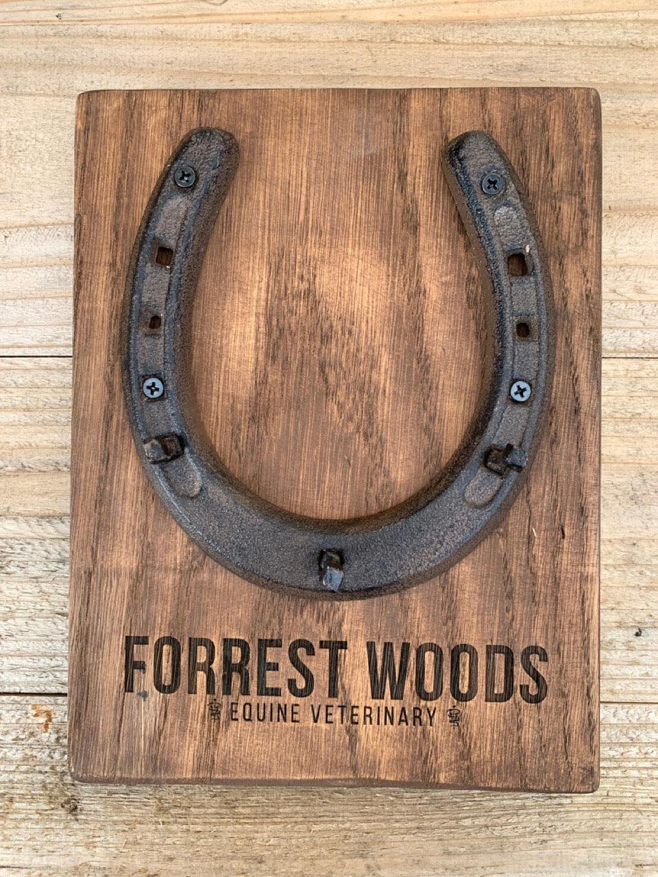 Personalized Rustic Horseshoe Wall Hanger