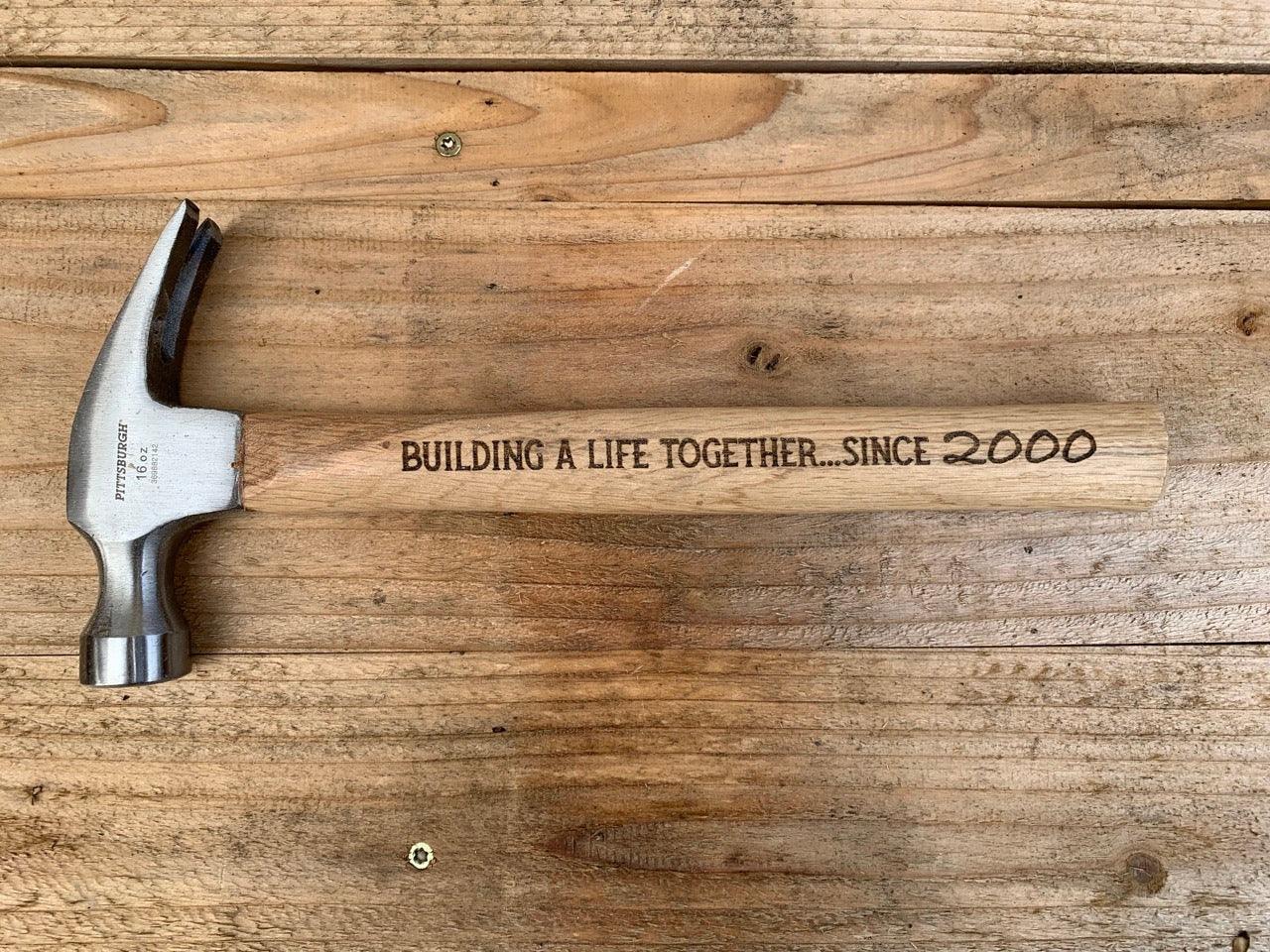 Personalized Hammer with Custom Text