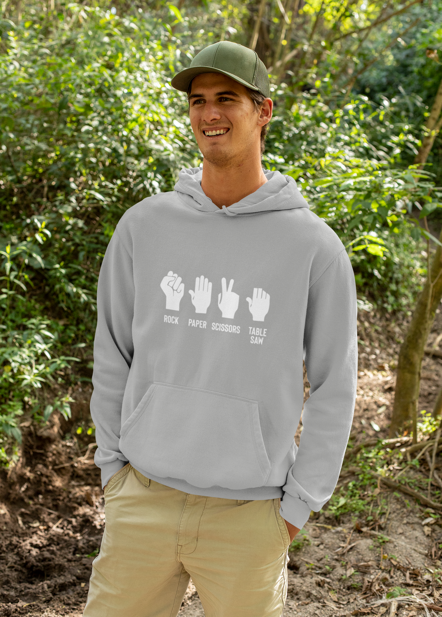 Rock Paper Scissors Table Saw Hoodie