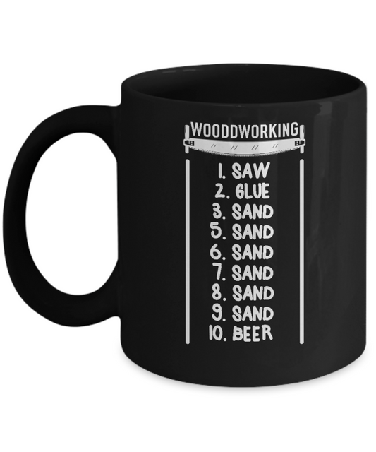 Ten Steps to Woodworking - Saw, Glue, Sand, and Beer Mug