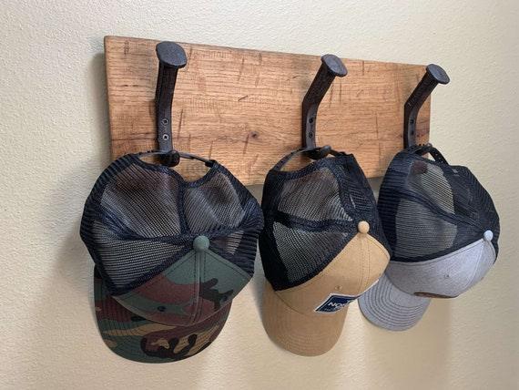 Handcrafted Rustic Farmhouse Wooden Hat Rack - 3 Hanger – Magnolia Oaks ...