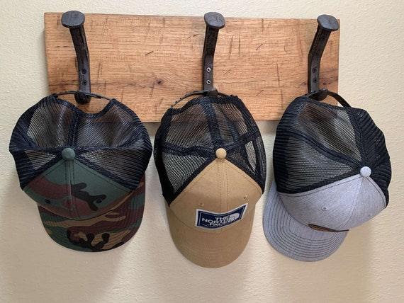 Handcrafted Rustic Farmhouse Wooden Hat Rack - 3 Hanger – Magnolia Oaks ...