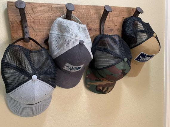 Handcrafted Rustic Farmhouse Wooden Hat Rack - 4 Hanger – Magnolia Oaks ...