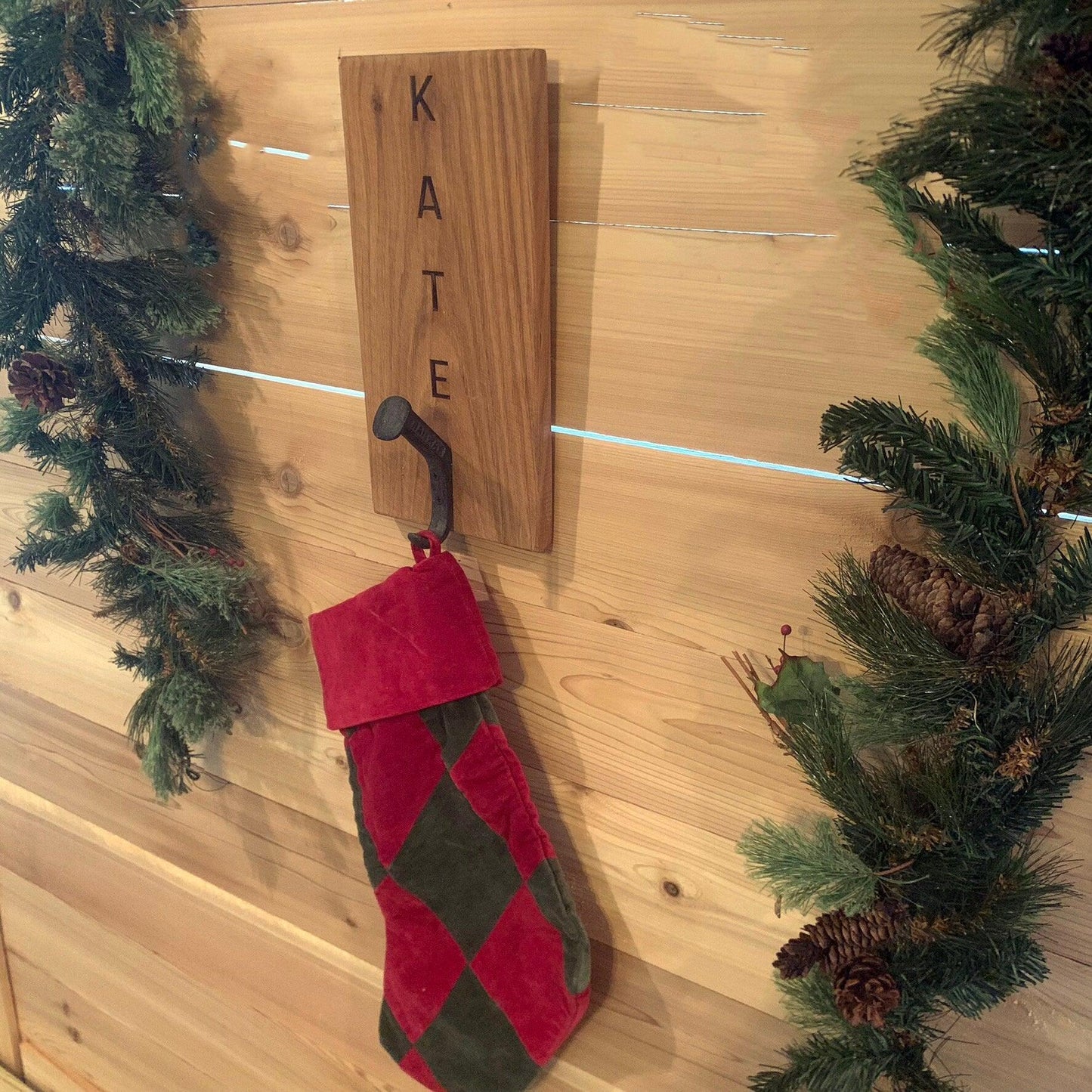 Personalized Christmas Stocking Hanger