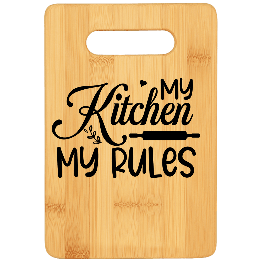 My Kitchen is for Dancing Laser Etched Bamboo Cutting Board 