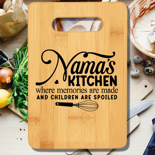 Nana's Kitchen Where Memories Are Made and Children Are Spoiled Cutting Board