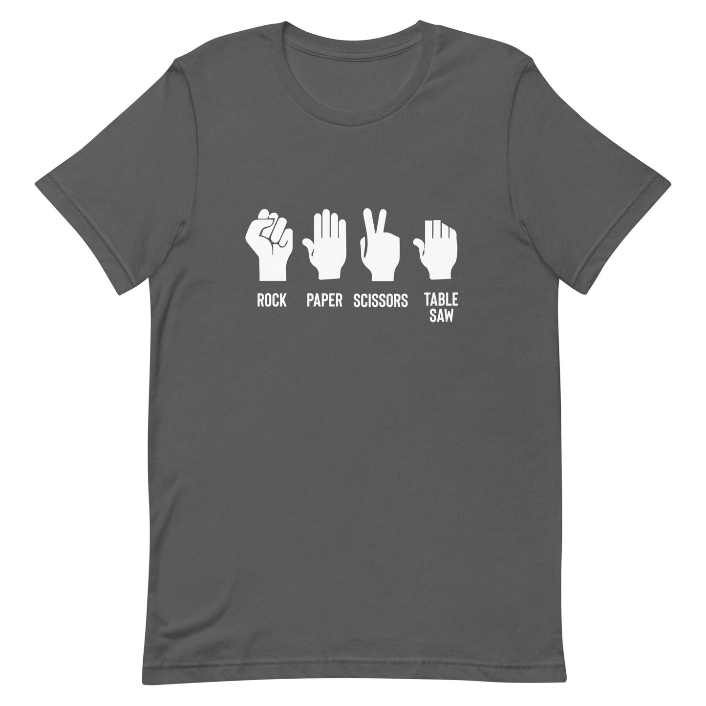 Rock Paper Scissors Table Saw T-shirt